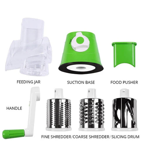 Vegetable chopper slicer and Table Top Drum Shredder